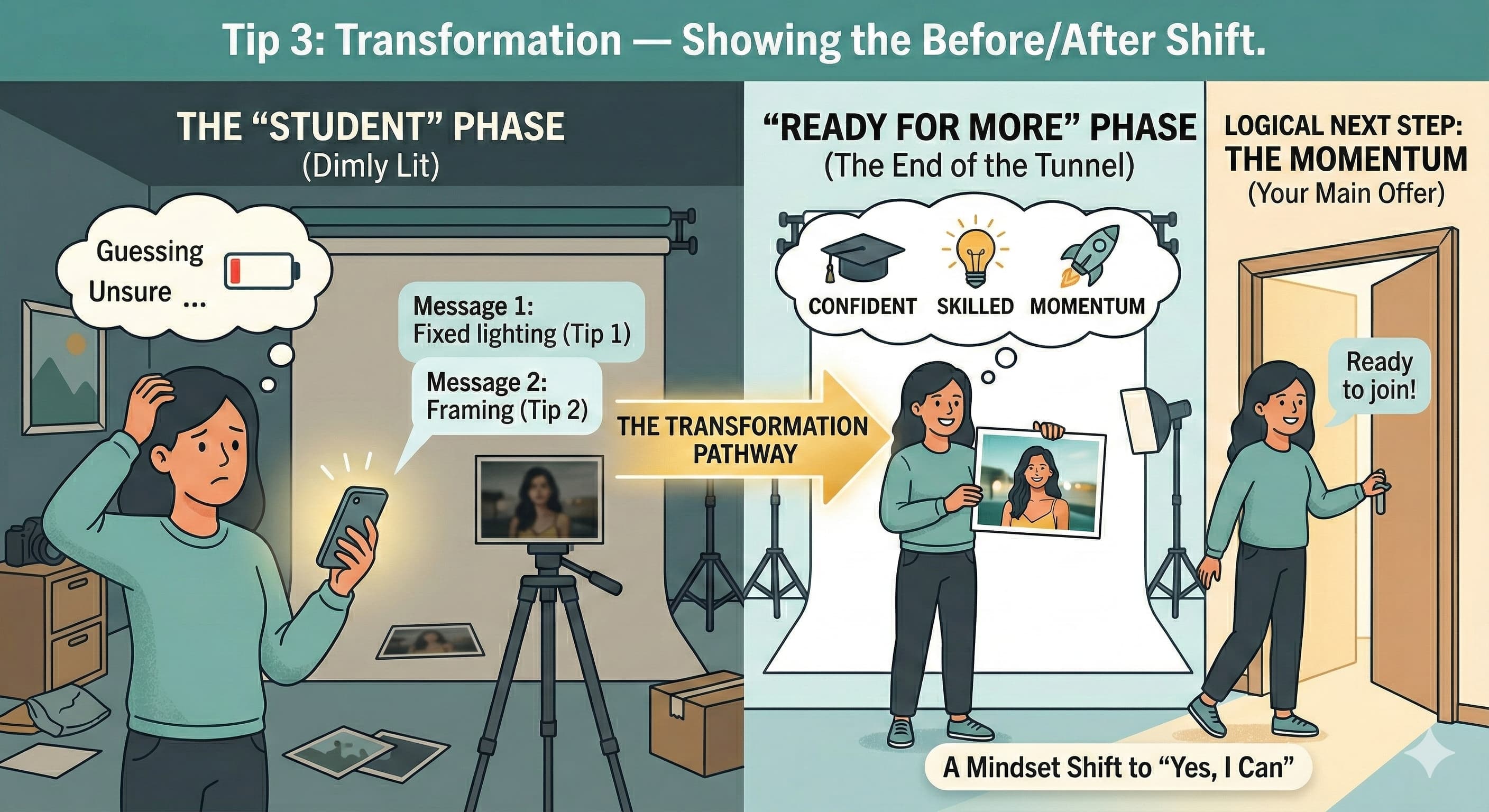 Transformation-Showing the Before/After Shift